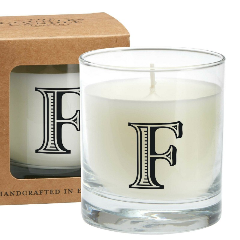 Bougie Alphabet F par The Country Candle