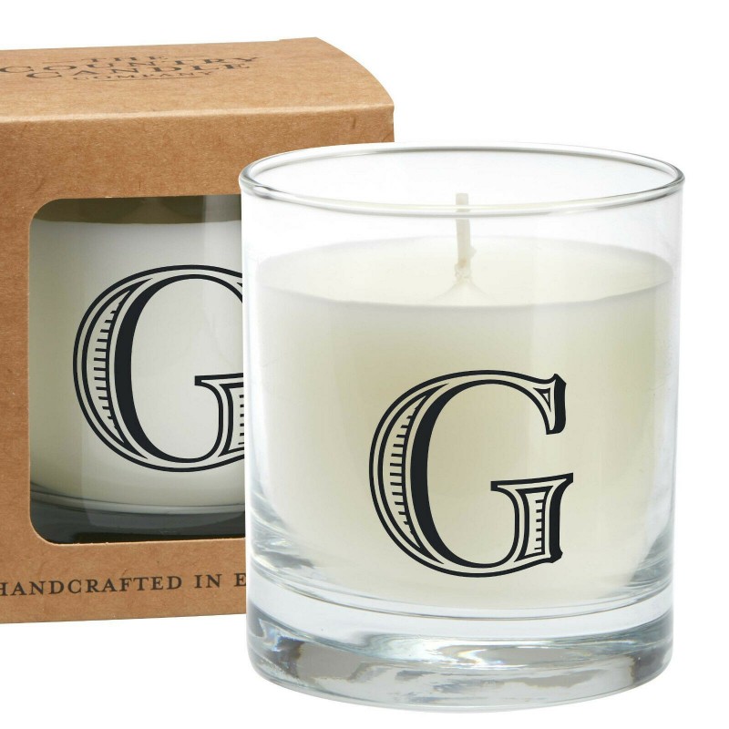 Bougie Alphabet G par The Country Candle