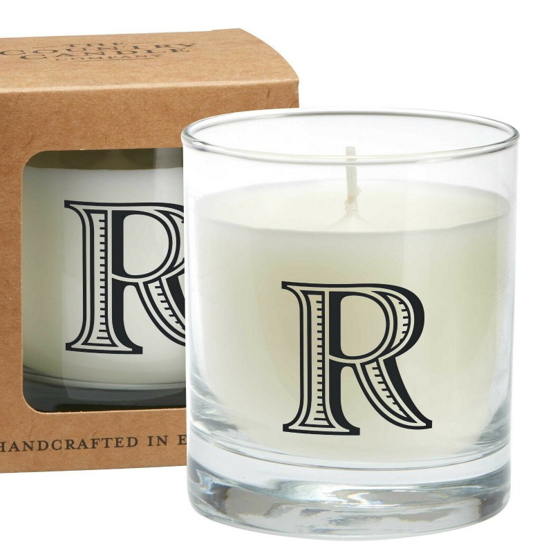 Bougie Alphabet R par The Country Candle