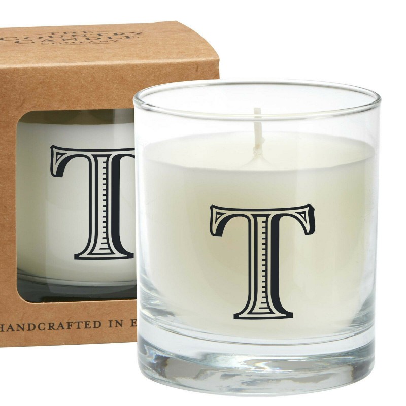 Bougie Alphabet T par The Country Candle