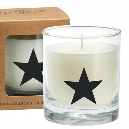 Bougie Alphabet Symbol Étoile Noire par The Country Candle