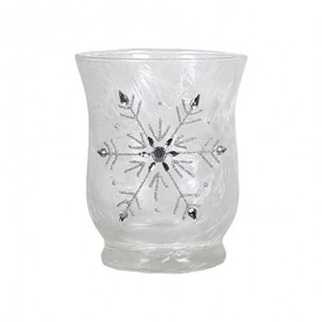 Vase en verre flocon de neige
