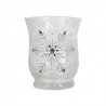 Vase en verre flocon de neige
