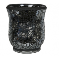 Vase Lustre Noir et Argent