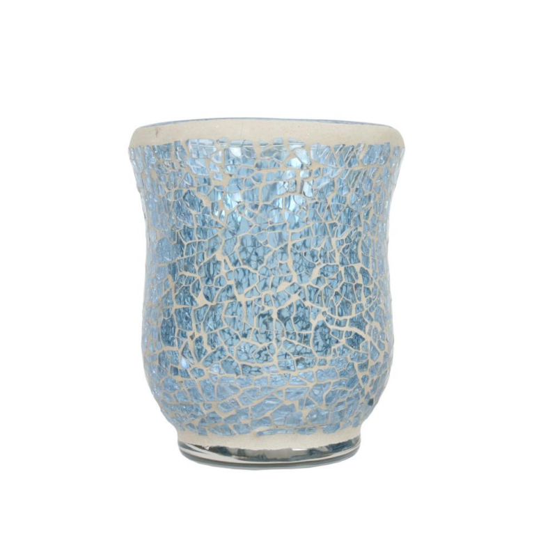 Vase Lustre Mosaïque Ice Blue