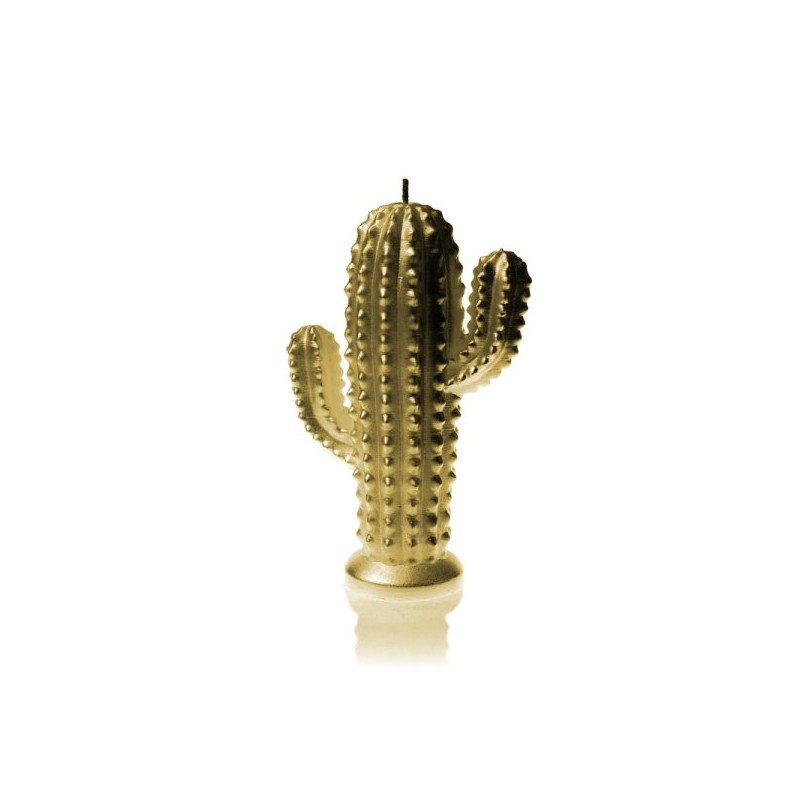 Bougie Cactus  - Or