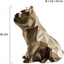 Bougie bulldog origami- laiton