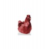 Bougie poule origami- red metallic