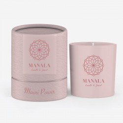 Bougie parfumée avec Bijou Manala Rose Maori Power