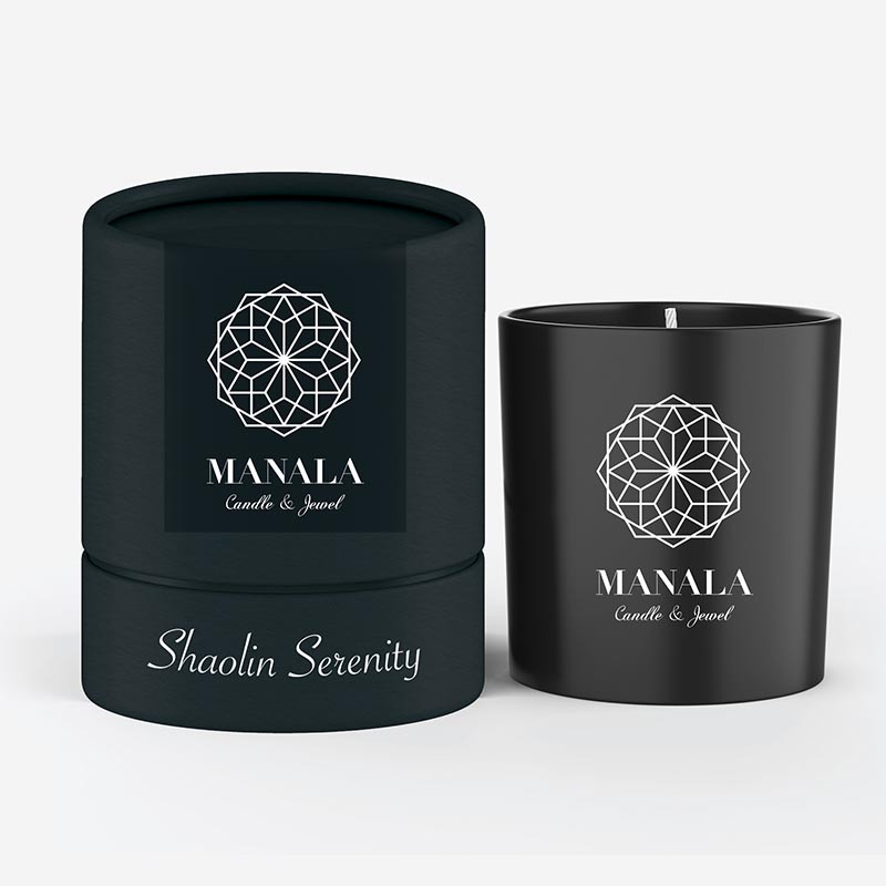 Bougie parfumée avec Bijou Manala Noir Maori Power