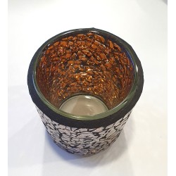 Photophore Mosaïque Chocolat