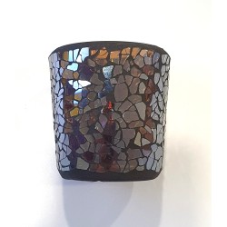 Photophore Mosaïque Chocolat