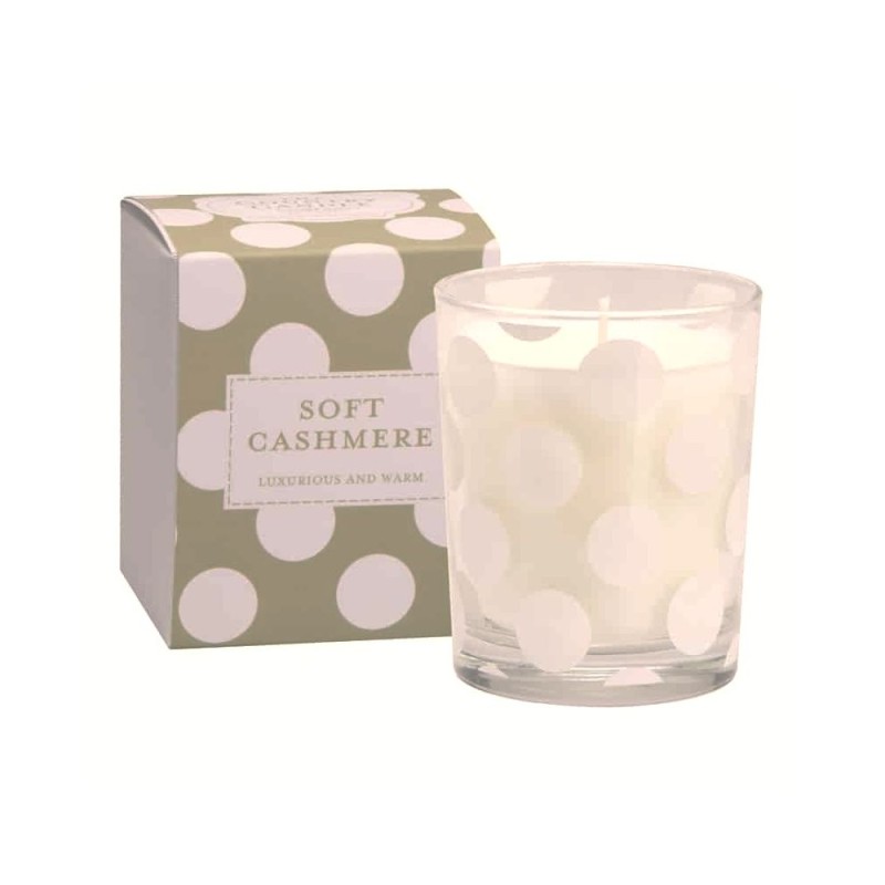 polkadot XXL glass soft cashmere the country candle