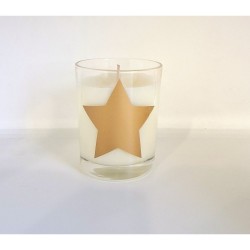 Polkadot XXL Glass Brushed Grey The Country Candle