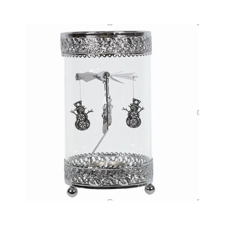 Carrousel bonhomme de neige Argent