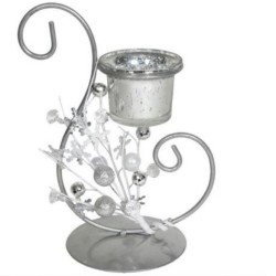 Photophore argenté - Tea light