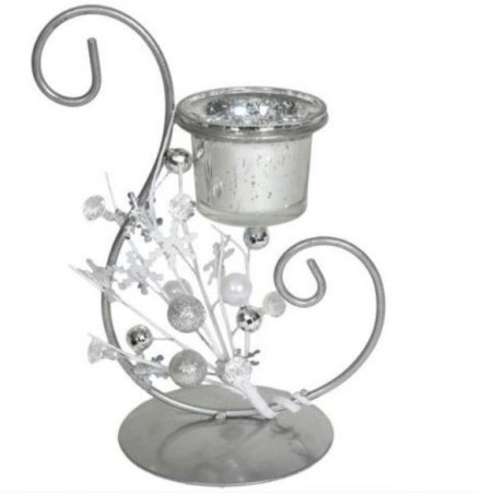 Photophore argenté - Tea light