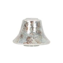 Abat-jour Craquelé Mosaïque Or et Argent