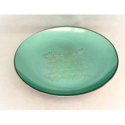 Coupelle turquoise miroir