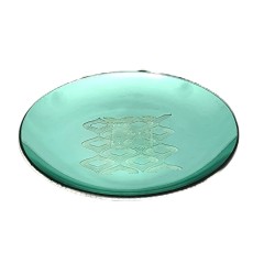 Coupelle turquoise miroir