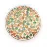 Coupelle mosaïque vert cuivre & or
