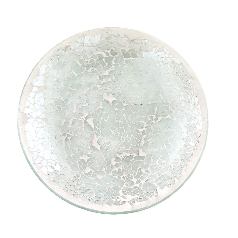 Assiette Mosaïque lustre transparente