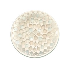 Assiette mosaïque scintillante