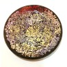 Assiette Mosaïque rouge et or