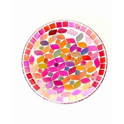 Assiette Mosaïque Cerise