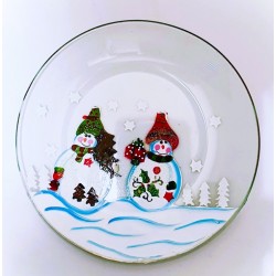 Assiette Bonhommes de Neige