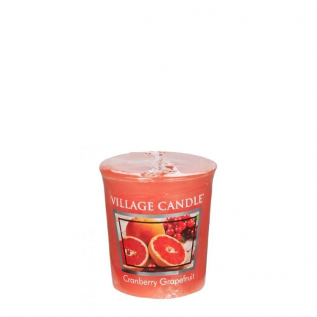 Votive Cranberry Grapefruit / Pamplemousse et Cranberry par Village Candle