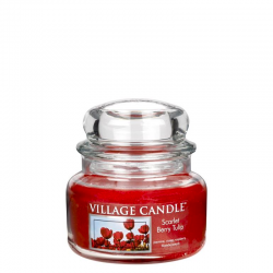 Petite Jarre Scarlet Berry Tulip / Tulipes aux baies écarlates par Village Candle