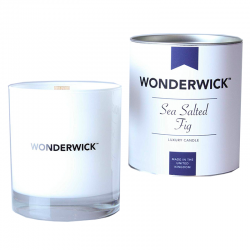 Bougie Wonderwick Blanc Sea Salted Fig par The Country Candle
