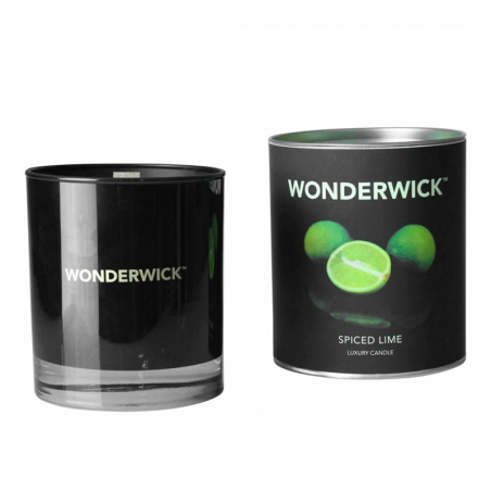 Bougie Wonderwick Noir Spiced Lime par The Country Candle